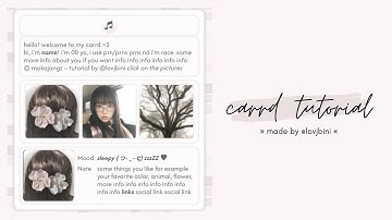 pretty & with text animations carrd tutorial — © mokajangz