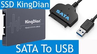 SSD Диск S200 KingDian и Переходник с SATA на USB из Китая с #AliExpress