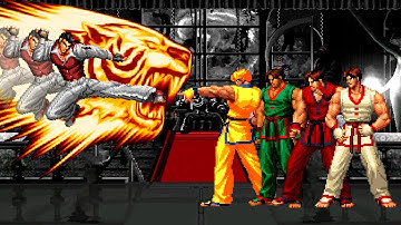 [KOF Mugen] Robert Keyser vs Super Kim Kaphwan Team