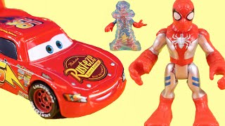 Lightning McQueen & Mater Rescue Frozen Spider-Man by Just4fun290 7,340 views 2 months ago 7 minutes, 10 seconds