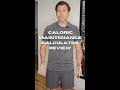 Maintenance Calorie Calculator from Omni Calculator | Quick Review! #shorts