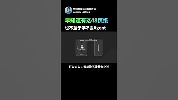 早知道有這48頁紙，我真沒必要花個把月才學會Agent #agent #chatgpt #llm #人工智能#ai学習 #ai