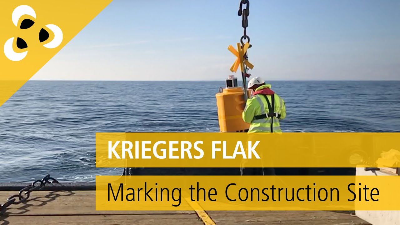 Marking the Construction Site of Kriegers Flak by Sabik Offshore