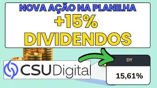 This stock paid out  15% in dividends! (CSUD3 in the Portfolio)