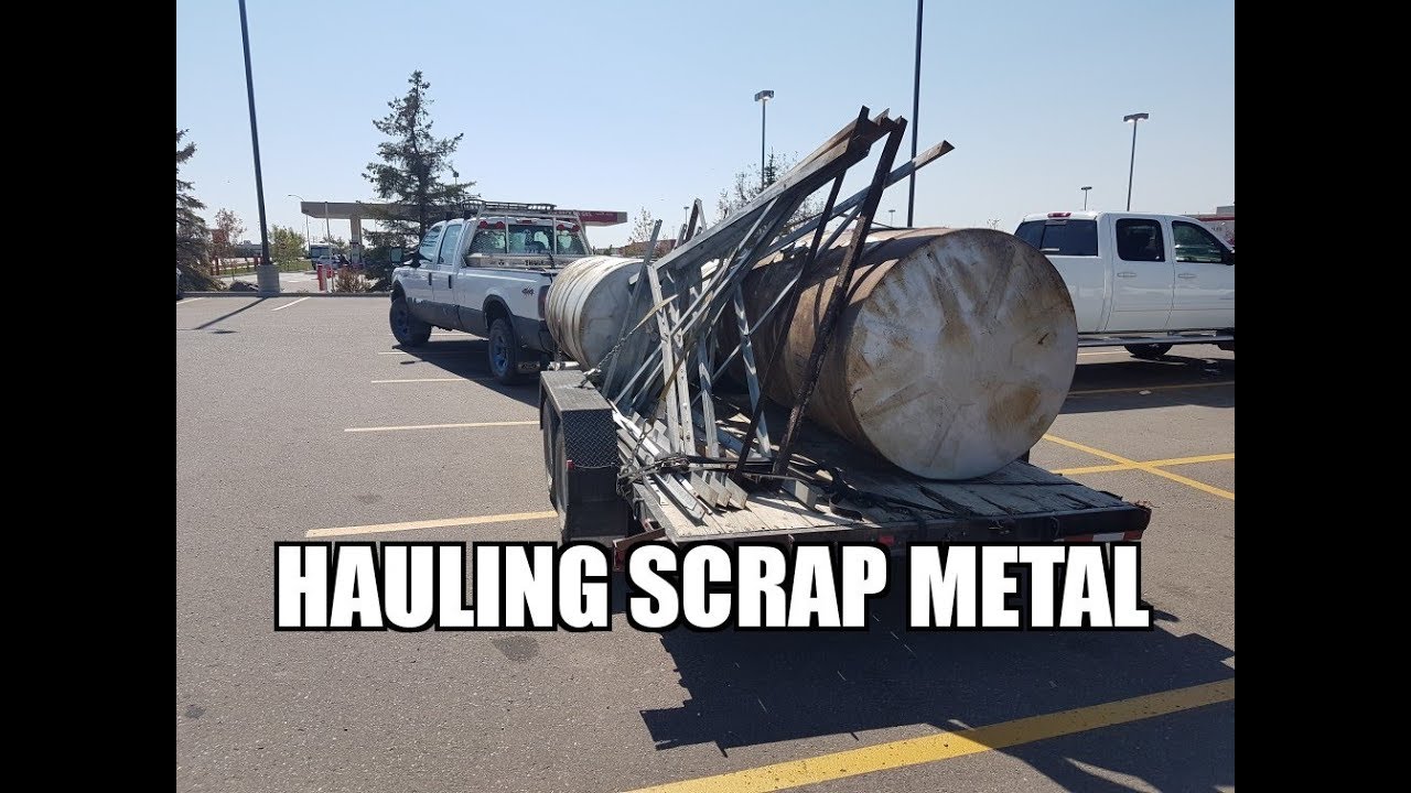 Hauling Scrap Metal with my 2001 F350 YouTube