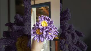 🌸 Crochet Aster Flower Tutorial – September’s Birth Flower made easy for beginners crochet lovers!