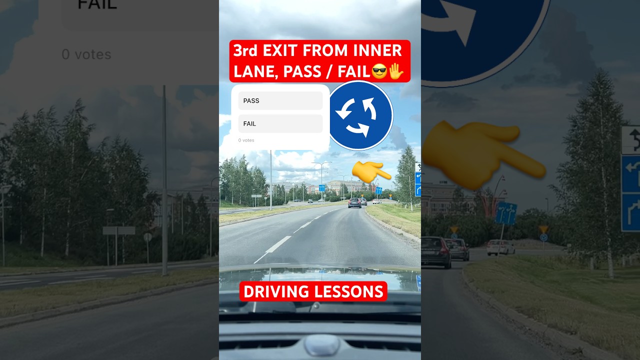 Swedish Roundabout Driving rules- explained step by step
