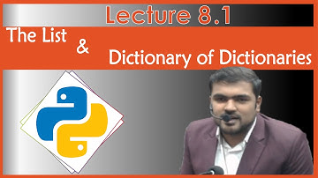 Python Programming Class # 8.1 in Urdu/Hindi | List of Dictionaries | Dictionary of Dictionaries