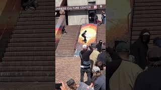 Dude is skating with a broken arm..