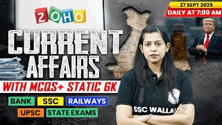 Current Affairs Today | 27 September Current Affairs 2025 | Daily Current Affairs | By Krati Mam