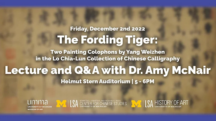 The Fording Tiger: Lecture and Q&A with Dr. Amy Mc...