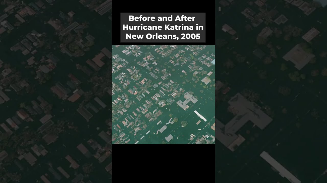 Before And After Katrina Levee Breach Floods Neighborhood 