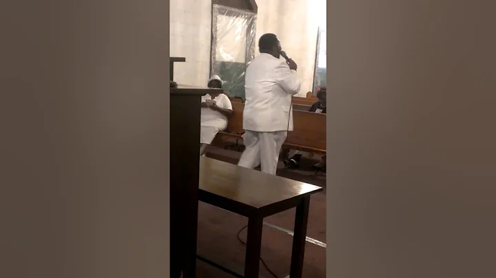 Elder J. Rashad Cobb preaching on Pentecost Sunday