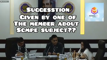 Suggestion by one of The member about Strategic Cost Management & Performance Evaluation(SCMPE)-ICAI