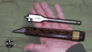 Making a Marking Knife from a Spade Bit | Knife Exchange with Maker 238