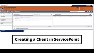 Video 1 - Entering a Client in ServicePoint