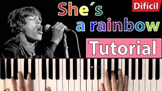 Como tocar "She`s a rainbow"(The Rolling Stones) - Piano tutorial, partitura y Mp3