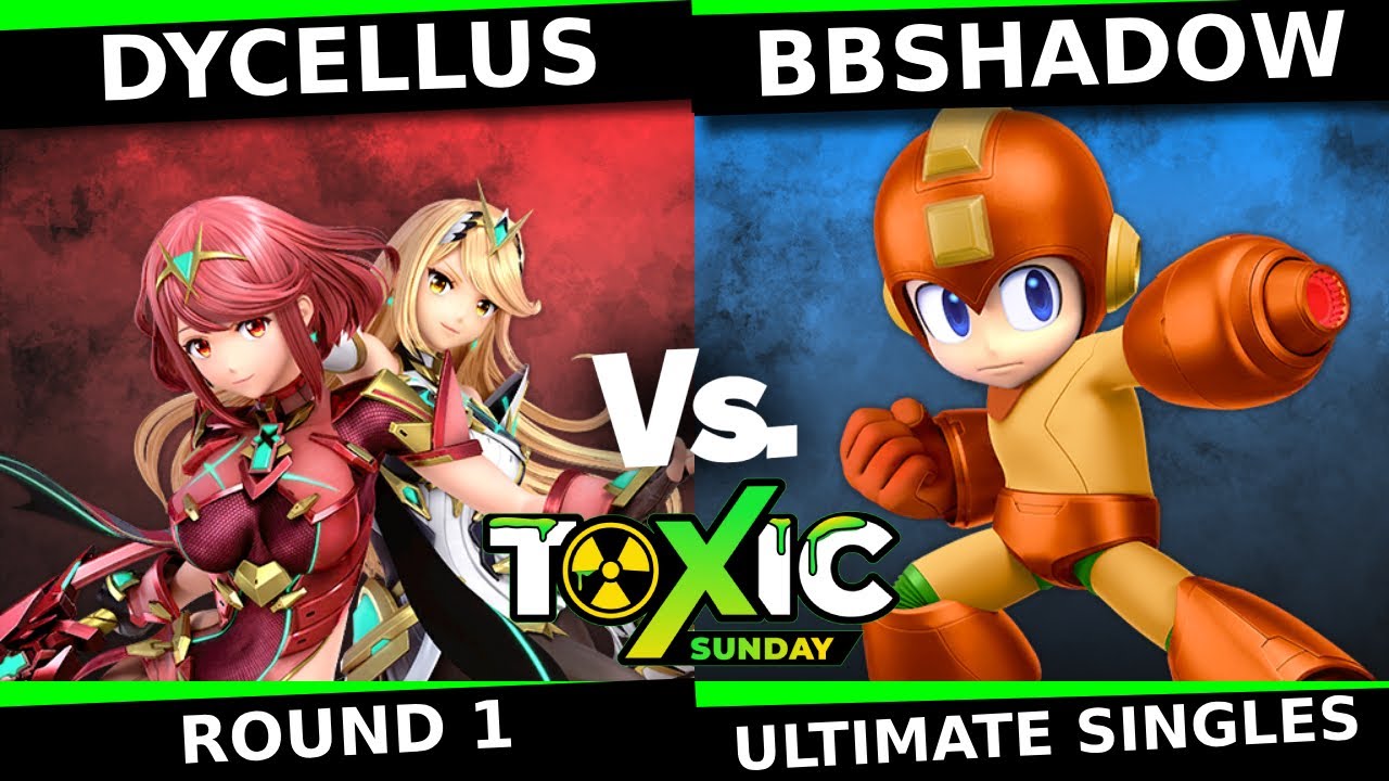Toxic Sunday 16 Top 8 - Dycellus (Pyra Mythra) vs. BBSHADOW (Mega Man, Ice Climbers) Smash Ultimate