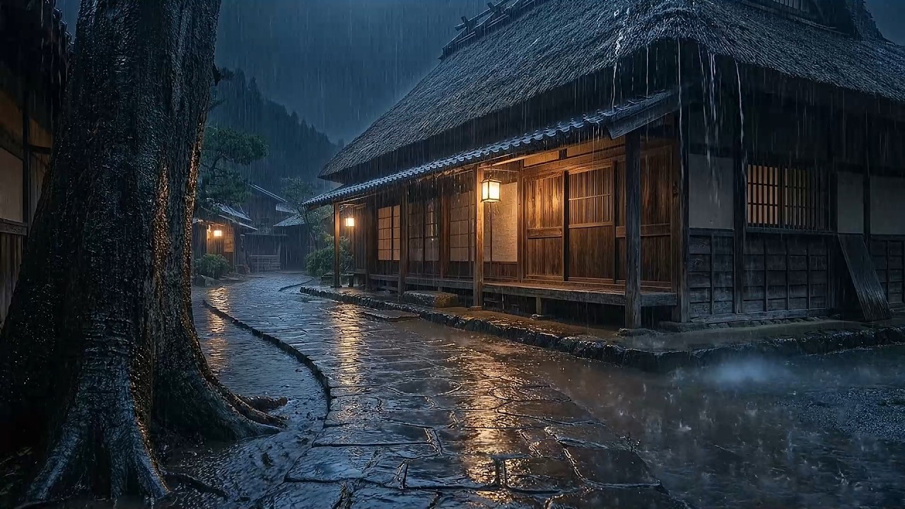 Quiet Midnight Rain 🌲 Natural Rain Sounds for Deep Sleep, Insomnia