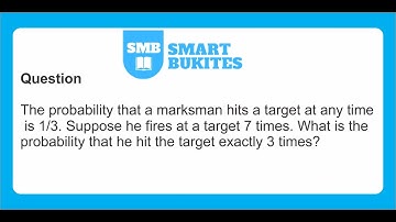 The probability that a marksman hits a target at any time is 1/3
