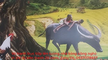 In tranh trực tiếp trên tường nhà bằng công nghệ UV mới