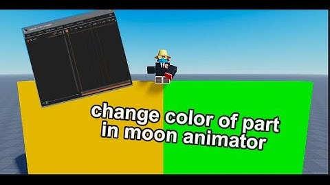 How to change the color of a part in Moon Animator(Roblox Studio)