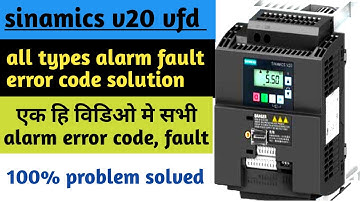 Siemens VFD V20 Fault Codes Explained