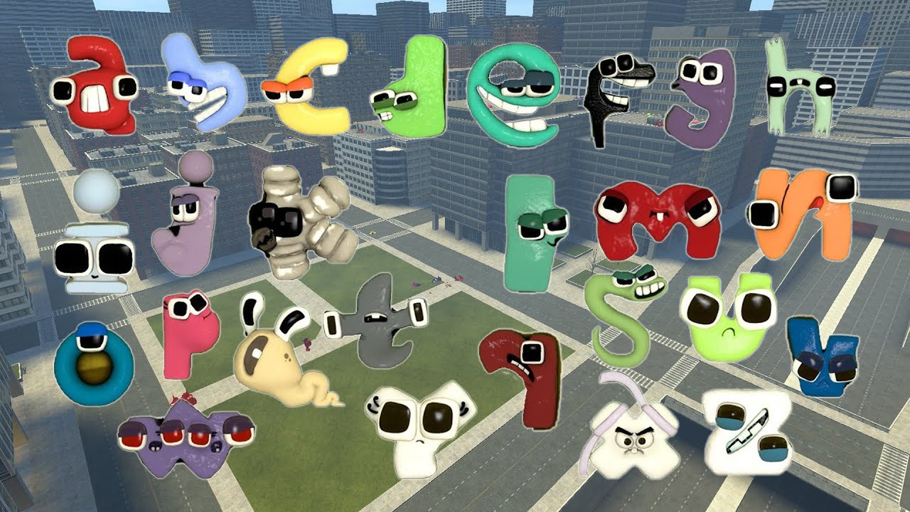 I TORTURED ALL ALPHABET LORE NEXTBOTS in CITY MAP ( Garry's Mod )