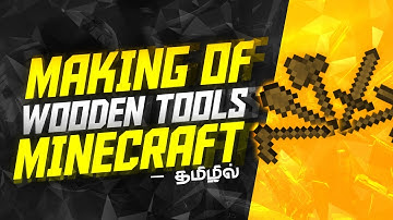 How to Make Wooden Tools (Hoe, Shovel, Axe, Pickaxe, Sword) | Minecraft Beginner
