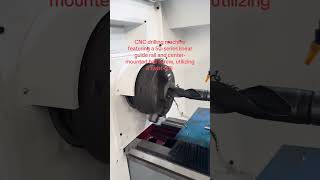 CNC drilling machine featuring a 50-series linear guide rail and center-mounted ball screw