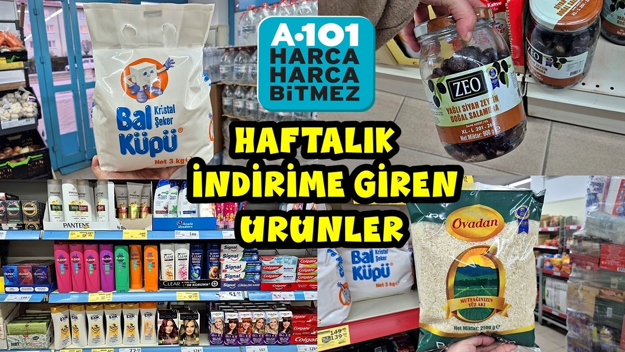 A101 HAFTALIK İNDİRİMLER🔔BİR ÇOK ÜRÜN VE GIDA ÜRÜNLERİ İNDİRİMDE🎉A101 HAFTANIN YILDIZLARI İNDİRİMİ