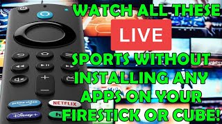 Watch Live Sports On Your Firestick or Cube Without Installing an App! screenshot 5