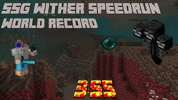 [WR] Killing The Wither in Under 4 Minutes (Minecraft SSG Speedrun) 3:55