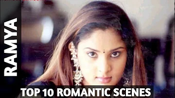 Ramya  | Top 10 | Romantic Scenes Of Ramya ( Divya Spandana ) |  First Time Ever