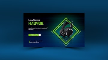 Professional shopify website banner Design | Adobe Photoshop Tutorial