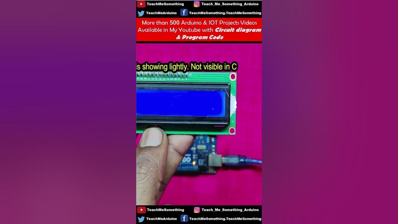 Arduino I2C LCD Not Working #Shorts - YouTube