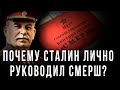 Почему Сталин лично руководил СМЕРШ? Александр Зданович