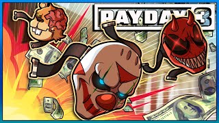 TODAY WE ROB A BANK - Payday 3 with Cartoonz & Squirrel