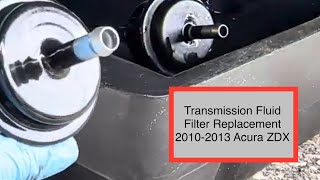 How to Change Transmission Fluid Filter 2010-2013 Acura ZDX DIY tutorial installation instructions