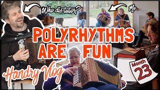 POLYRHYTHM WORKSHOP with SIMONE BOTTASSO 🇮🇹🇧🇪 Handry Vlog | Mel Biggs Melodeon Teacher