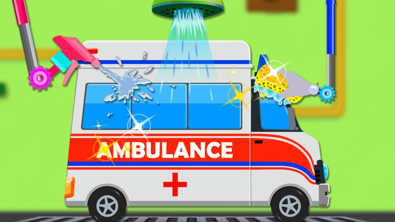 Ambulance Car Wash | Kids Show For Children | Cartoon Video For ...