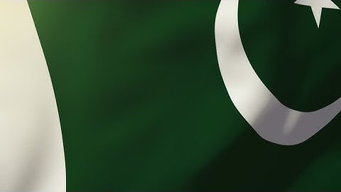 4K Pakistan flag waving in the wind. Looping sun rises style. Animation loop Stock video