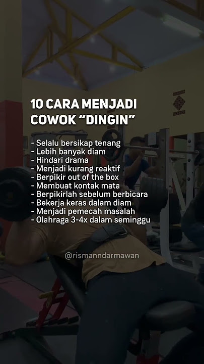 10 cara menjadi COWOK “DINGIN”‼️🥶