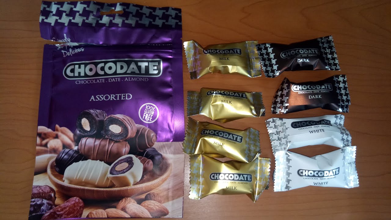 杜拜 Chocodate 椰棗杏仁果什錦巧克力 100g 縮圖