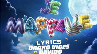Darkovibes ft davido   Je M'appelle official lyrics video
