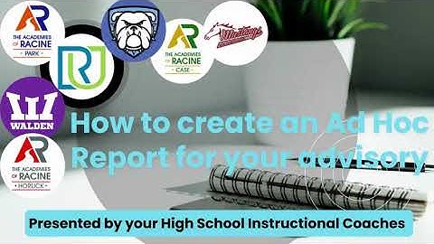 Ad Hoc Reporting in Infinite Campus - Staff Tutorial