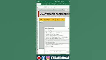 automatic border format in excel # shorts #excel #excelformatting