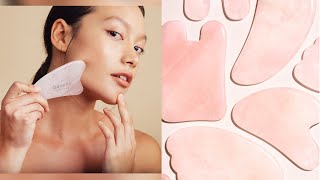 REVIEW ĐÁ GUA SHA MASSAGE BẰNG ĐÁ GUASHA LÀM ĐẸP DA MẶT TIKTOK | #Shorts