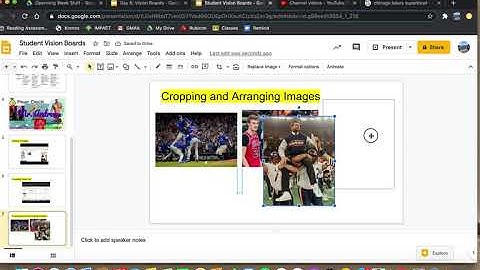 How to crop and arrange images in Google Slides