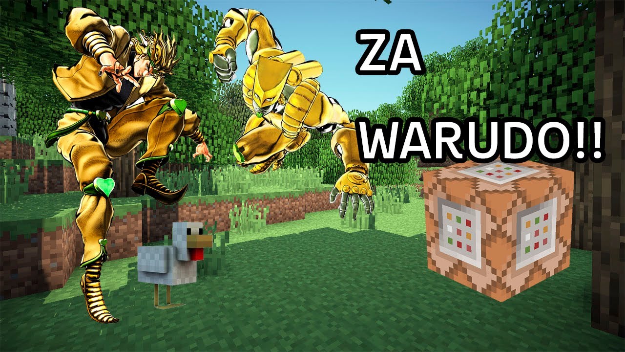 Minecraft [PC] สอน Command Block JOJO [ZA WARUDO!] - YouTube